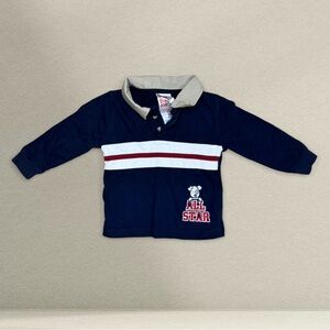 Toddler Boys Long Sleeve Polo Shirt 12 Months